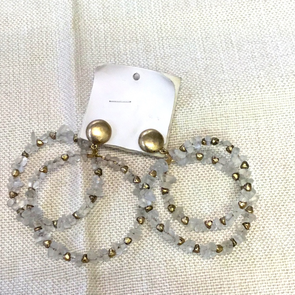 Free People Now or Never Split Hoop Earrings NWT